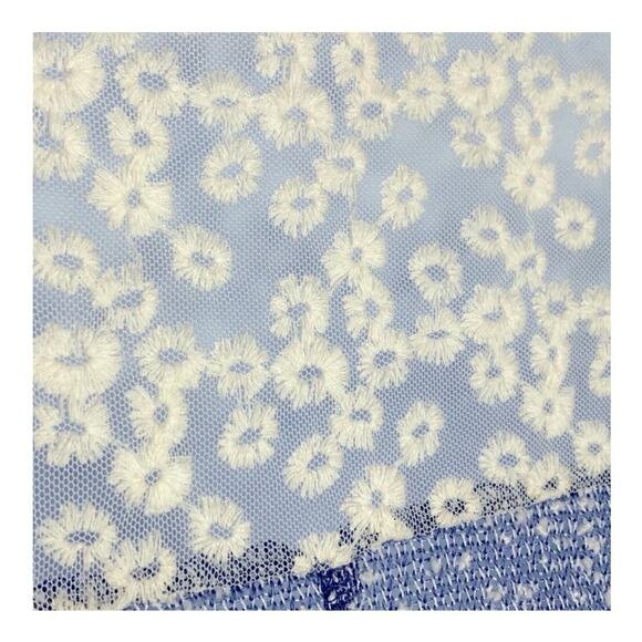 Junie and Jade Lightweight Popcorn Lace Detailed Light Blue Sweater Size Medium - Picture 12 of 16